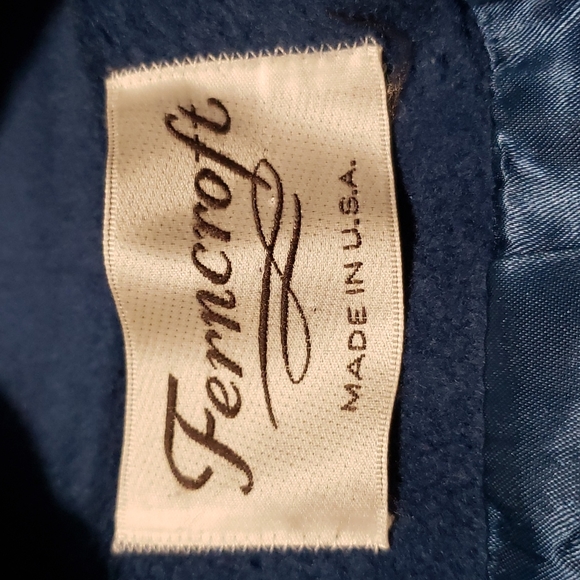 Vintage Ferncroft 100% Wool Shell Blue Coat Women's Size 11/12 - Picture 6 of 16